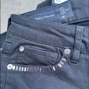 Black Armani exchange studded jeans
